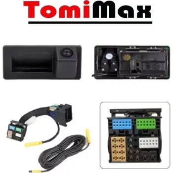 Autorádio TomiMax Couvací kamera pro AUDI, VW, Škoda - rukojeť kufru (verze 4) s dynamickou trajektorií pro originální autorádio MQB