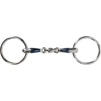 Udidlo pro koně QHP Udidlo stihlové dvakrát lomené Anatomical QHP, 14 mm, sweet iron 10,5 cm