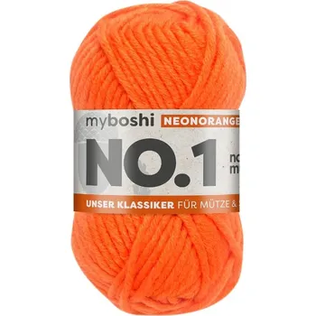 Příze Příze myboshi NO.1 Neonová oranžová