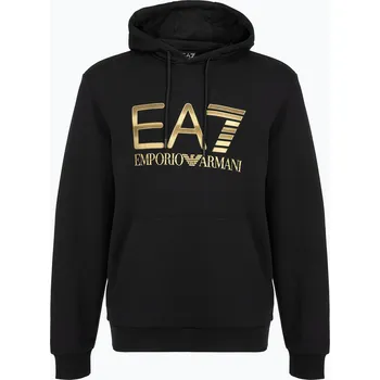 Pánská mikina Pánská mikina EA7 Emporio Armani Train Logo Series Big Logo Hoodie black