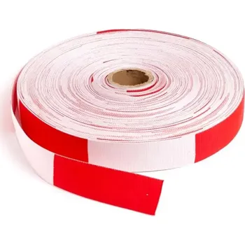 Lepicí páska HAPPY END Výstražná textilní páska pro vytyčení prostoru, 100 m - DHS VPT