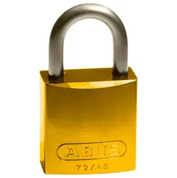 Visací zámek HAPPY END Hliníkové zámky s 25 mm okem, hnědá, 6 ks - BY C6BF4