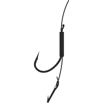 Rybářský háček 10ks feederový návazec Mistrall Maruseigo braided line s trnem 10cm velikost 8