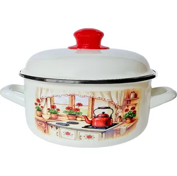 Hrnec PROHOME - Rendlík smalt s poklicí 22cm 3,5L Rustika