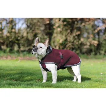 Pelíšek pro psa Bucas Deka pro psy Show-Line Bucas, burgundy/grey 55 cm