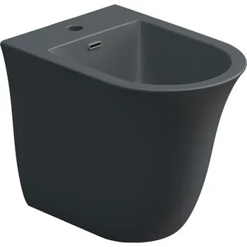Bidet Bidet stojící Flut, keramický, ebano matný, s otvorem pro baterii, FLBI01028FI