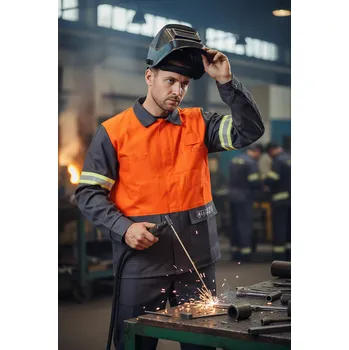 pracovní bunda Procera Souprava UBRAN 5v1 Velikost 48 šedá/oranžová