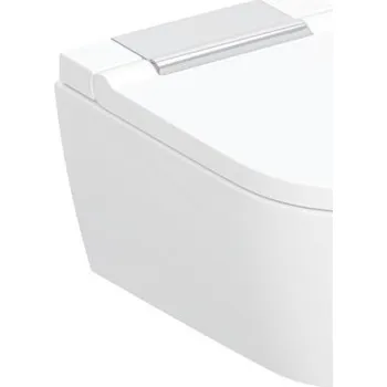 WC sedátko Geberit AQUACLEAN SELA závěsné WC s bidetovým sedátkem, SoftOpening, TurboFlush, KeraTect, bílá/chrom