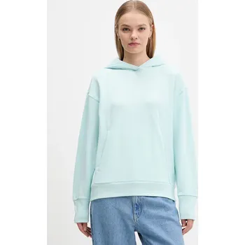 Dámská mikina Bavlněná mikina adidas All Szn French Terry JV7347 tyrkysová 06X, vel. XS