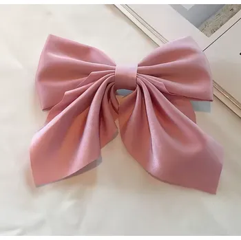 B-TOP Saténová pineta do vlasů ve tvaru mašle Druh barvy: Růžová