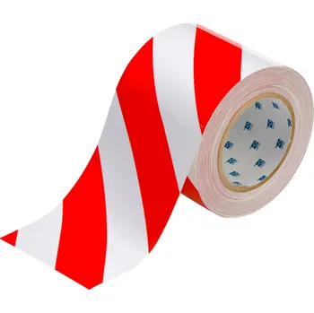 Lepicí páska HAPPY END Červenobílá extrémně odolná páska, 10 cm × 30 m – XP 150 - BY 197BA