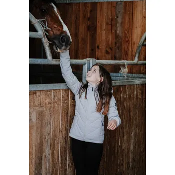 Chlapecká bunda EQUITHÈME Bunda Lara Equithème, dětská, chiné grey 8 let