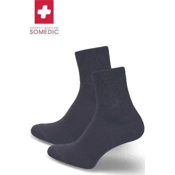 Pánské krátké zdravotní ponožky SOMEDIC Milena, černá 44-46