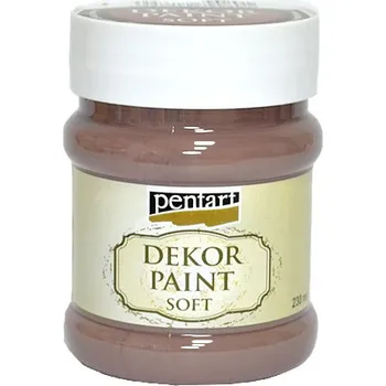 Speciální výtvarná barva Dekor Paint Chalky - křídová vintage barva 230ml - vintage hnědá