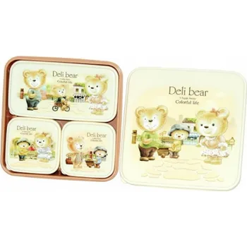 Dóza na potraviny PROHOME - Dóza sada medvídek 4ks