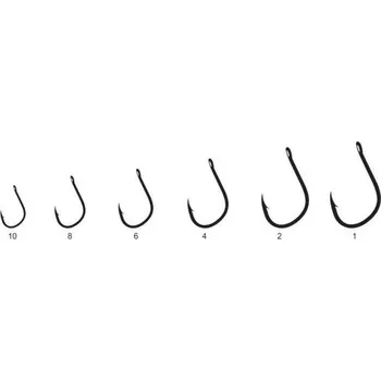 Rybářský háček 10ks - Háčky Mistrall Iseama s očkem Velikost 4
