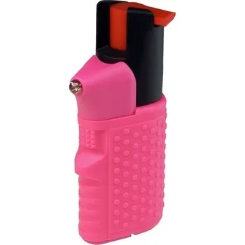 Obranný sprej Pepřový prej a svítilna HURRICANE, 15ml - růžová, ESP