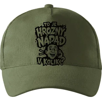 Pánské tričko To je hrozný nápad... V kolik? Černý tisk - Kšiltovka, čepice 5P - nastavitelná