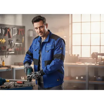 pracovní blůza CXS Blůza EDA CXS LUX, různé barvy Velikost 54/194 modrá/černá