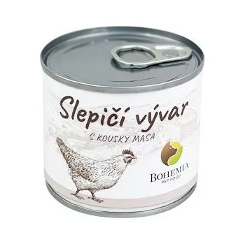 Krmivo pro psa BOHEMIA Vývar Slepičí s kousky masa 140ml