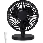 ADE – stolní ventilátor nabíjený přes USB prům. 18 x 22 cm antracitový