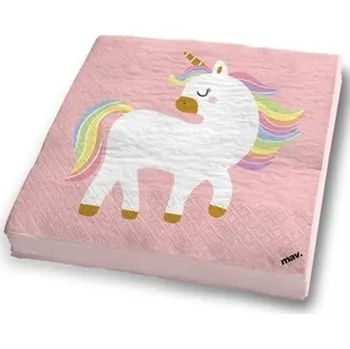 Papírový ubrousek Grabo Ubrousky papírové Kouzelný den s jednorožcem 33 x 33 cm 20 ks