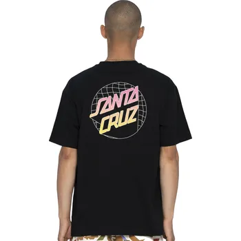 santa cruz Pánské triko grid delta dot tee black
