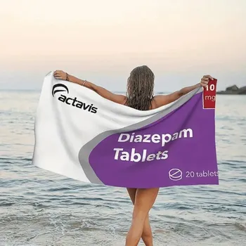 Ručník Plážový ručník Diazepam motiv