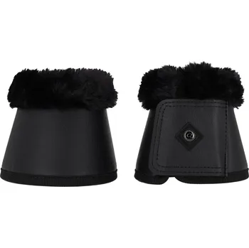 Koňské kamaše QHP Zvony Sensisoft QHP, s beránkem, černé L