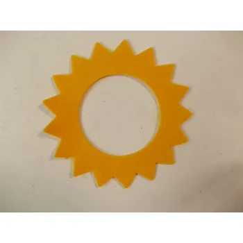 Vánoční dekorace Filc nádrže Žlutý hvězda