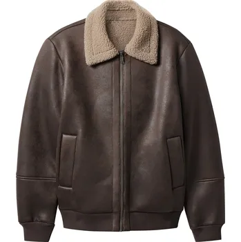 Pánská casual bunda esmara Men Pánská bunda „Biker" (hnědá, L (52/54))