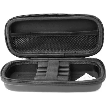 Karnevalová maska Organizér na šipky EVA černý cestovní pouzdro 18,5x8,2x5,5 cm držák na hroty prázdná taška kontejner pro šipky domácí a venkovní použití