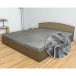 Prostěradlo MIKROFLANEL SLEEP WELL 180x200cm, světle šedé