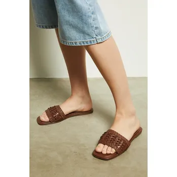 Dámské pantofle Kožené pantofle Medicine dámské, hnědá barva RS25.OBD710 88X, EUR 37