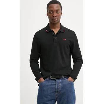 Tričko s dlouhým rukávem HUGO 50532067 černá 99X, vel. S