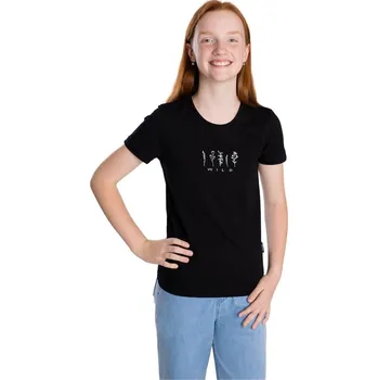 Bettymode Dívčí tričko WILD BLACK krátký rukáv, 158