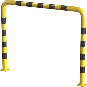 Popelnice HAPPY END Obloukový nárazník rovný, 150 cm × 120 cm - DP OPP19