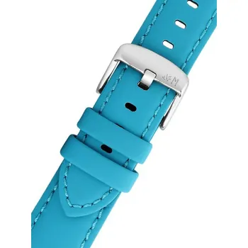 Řemínek na hodinky Kožený řemínek Morellato Capri 5761D82.066 M, modrý, recyklovaný materiál - 22 mm