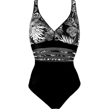 Dámské plavky Helda Green jednodílné plavky AG88142 XXL černá