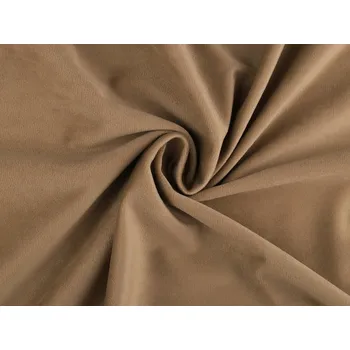 Stoklasa Velvet / samet oděvní hladký béžová 1 m