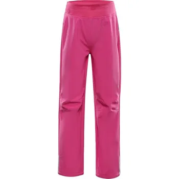 Chlapecké kalhoty kalhoty dětské dlouhé ALPINE PRO ZORTO softshellové růžové