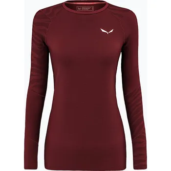 Dámské tričko Dámské termo tričko Longsleeve Salewa Cristallo Warm AMR syrah