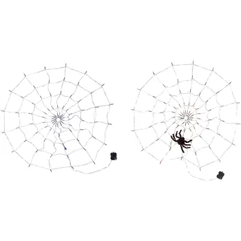 Karnevalový doplněk LIVARNO home Halloweenská LED pavučina