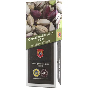Čokoláda Gocce di Sicilia Čokoláda Modica s pistáciemi
