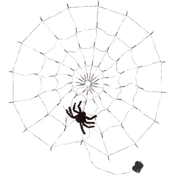 Vánoční dekorace LIVARNO home Halloweenská LED pavučina (oranžová)