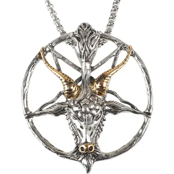 Přívěsek obojek Baphomet Gold