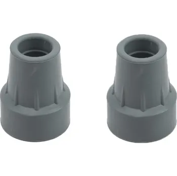 Trekingová hůl 2 ks gumové koncovky na turistické hole 1,9 cm Odolné náhradní botky pro nordic walking hole Protiskluzové nástavce 5 x 3,8 cm šedá