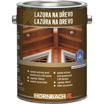 barva a nátěr na dřevo Lazura na dřevo Hornbach 2,5 l mahagon