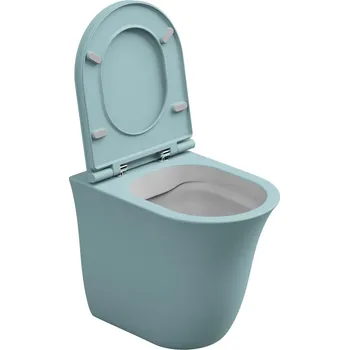 Klozet WC mísa stojící Flut, rimless, keramická, dvoubarevná, FLWC01BI000037FI