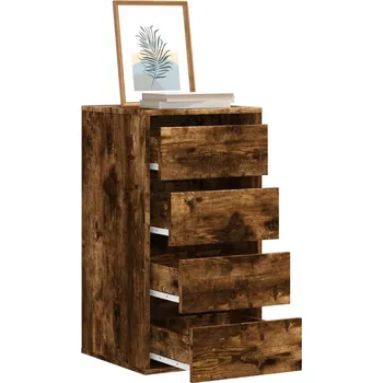 Komoda OMAXI Rohová zásuvková komoda kouřový dub 40 x 41 x 76 cm kompozit 951220